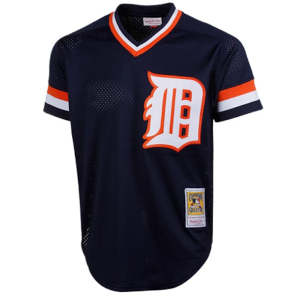Kirk Gibson Detroit Tigers 1984 Authentic Cooperstown Collection Mesh Batting Practice Jersey - Navy - Image 3