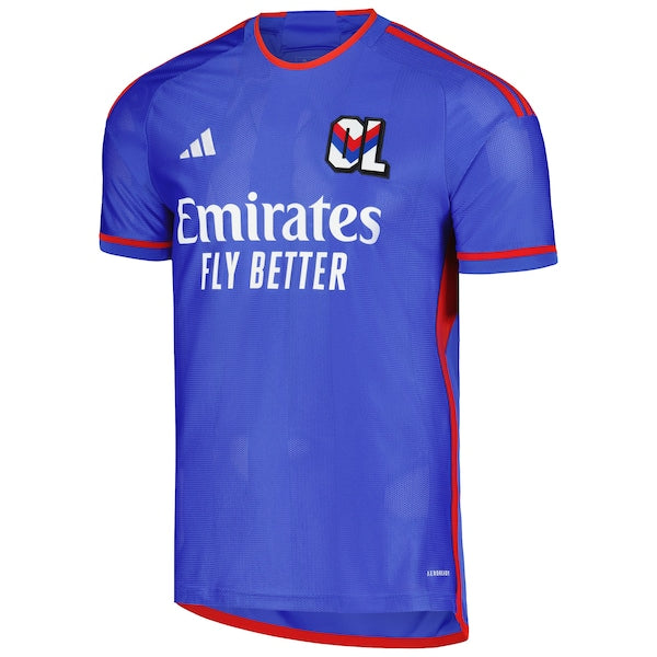 Olympique Lyonnais adidas 2023/24 Away Replica Jersey - Blue - Image 2