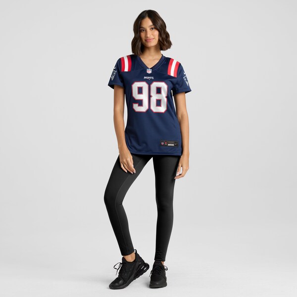 Jeremiah Pharms Jr. New England Patriots Nike Women's Game Jersey - Navy - Image 4