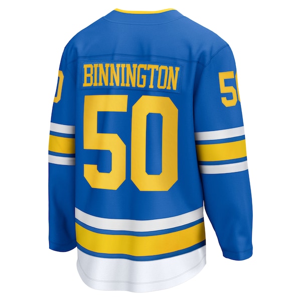 Jordan Binnington St. Louis Blues Home Breakaway Jersey - Blue - Image 3