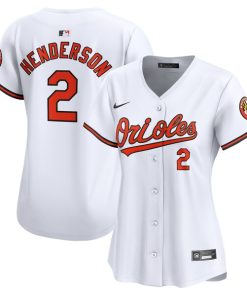 Gunnar Henderson Baltimore Orioles Nike Women's  Home Limited Player Jersey - White