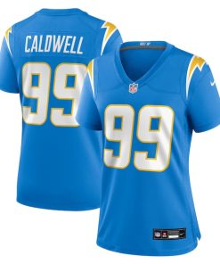 Jamaree Caldwell Los Angeles Chargers Nike Women's Team Game Jersey -  Powder Blue