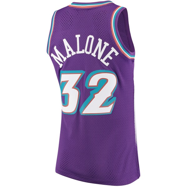 Karl Malone Utah Jazz 1996/97 Hardwood Classics Swingman Jersey - Purple - Image 3