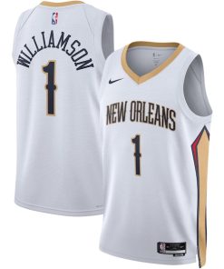 Zion Williamson New Orleans Pelicans Nike Unisex Swingman Jersey - Association Edition - White/Navy