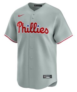 Alternative view of Philadelphia Phillies Nike Away Limited Jersey - Gray