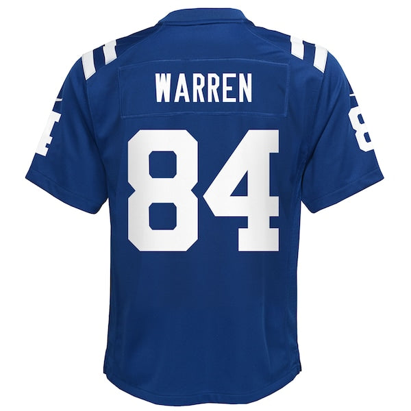 Tyler Warren Indianapolis Colts Nike Youth Team Game Jersey - Royal - Image 3