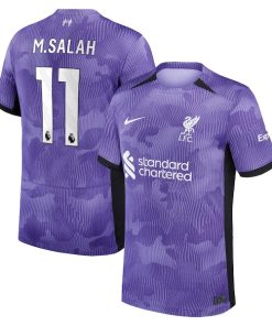Mohamed Salah Liverpool Nike Youth 2023/24 Third Stadium Replica Player Jersey - Purple