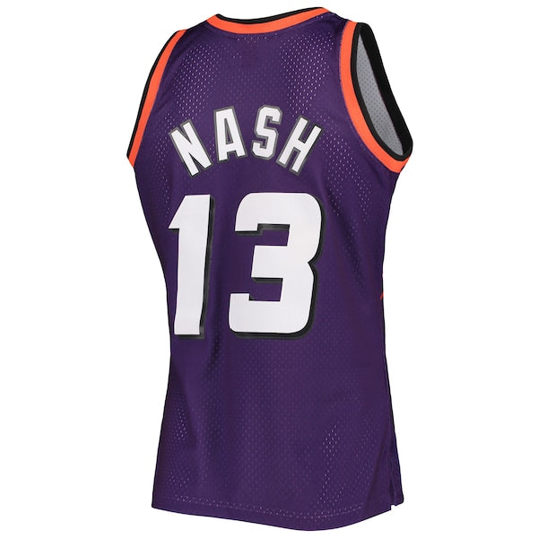 Steve Nash Phoenix Suns 1996/97 Hardwood Classics Swingman Jersey - Purple - Image 3