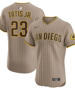 Fernando Tatis Jr. San Diego Padres Nike Alternate Elite Jersey - Sand/White