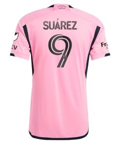 Alternative view of Luis Su¨¢rez Inter Miami CF adidas 2024 2getherness Authentic Player Jersey - Pink