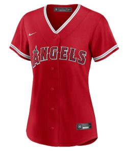 Alternative view of Mike Trout Los Angeles Angels Nike Women's Alternate Replica Player Jersey - Red