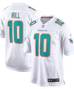 Tyreek Hill Miami Dolphins Nike Game Jersey - White/Aqua
