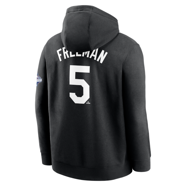 Freddie Freeman Los Angeles Dodgers Nike 2025 World Series Champions Name & Number Hoodie - Black - Image 3