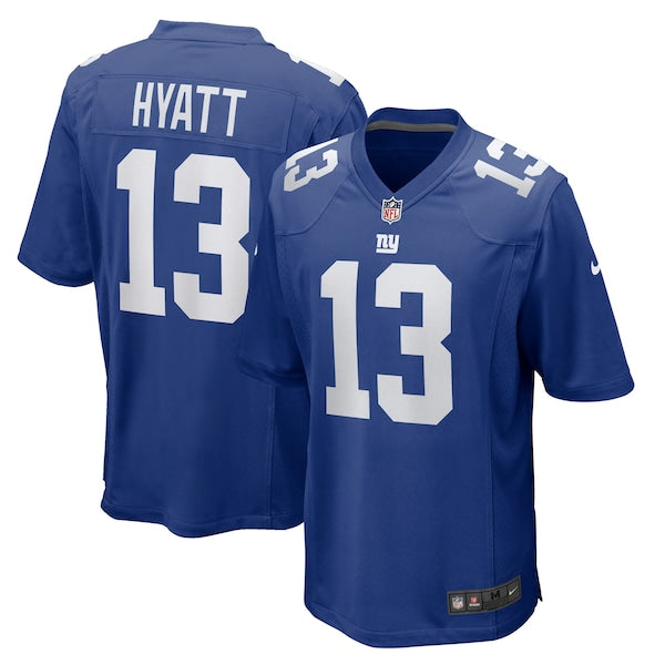 Jalin Hyatt New York Giants Nike Team Game Jersey - Royal/White