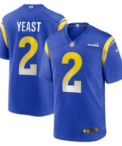 Russ Yeast Los Angeles Rams Nike Home Game Jersey - Royal