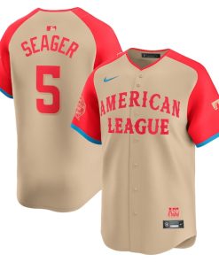 Corey Seager American League Nike 2024 MLB All-Star Game Limited Player Jersey - Cream