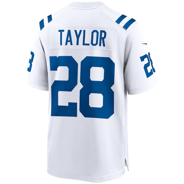 Jonathan Taylor Indianapolis Colts Nike Game Jersey - White/Royal - Image 4