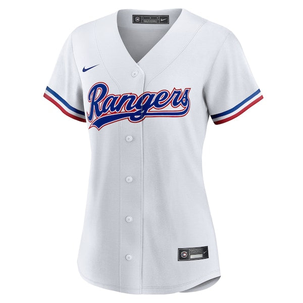 Wyatt Langford Texas Rangers Nike Women's Home Replica Jersey - White - Image 2