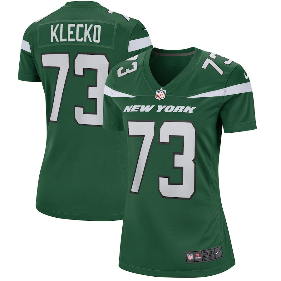 Joe Klecko New York Jets Nike Women's Legacy Retired Player Game Jersey - White/Green - Image 5