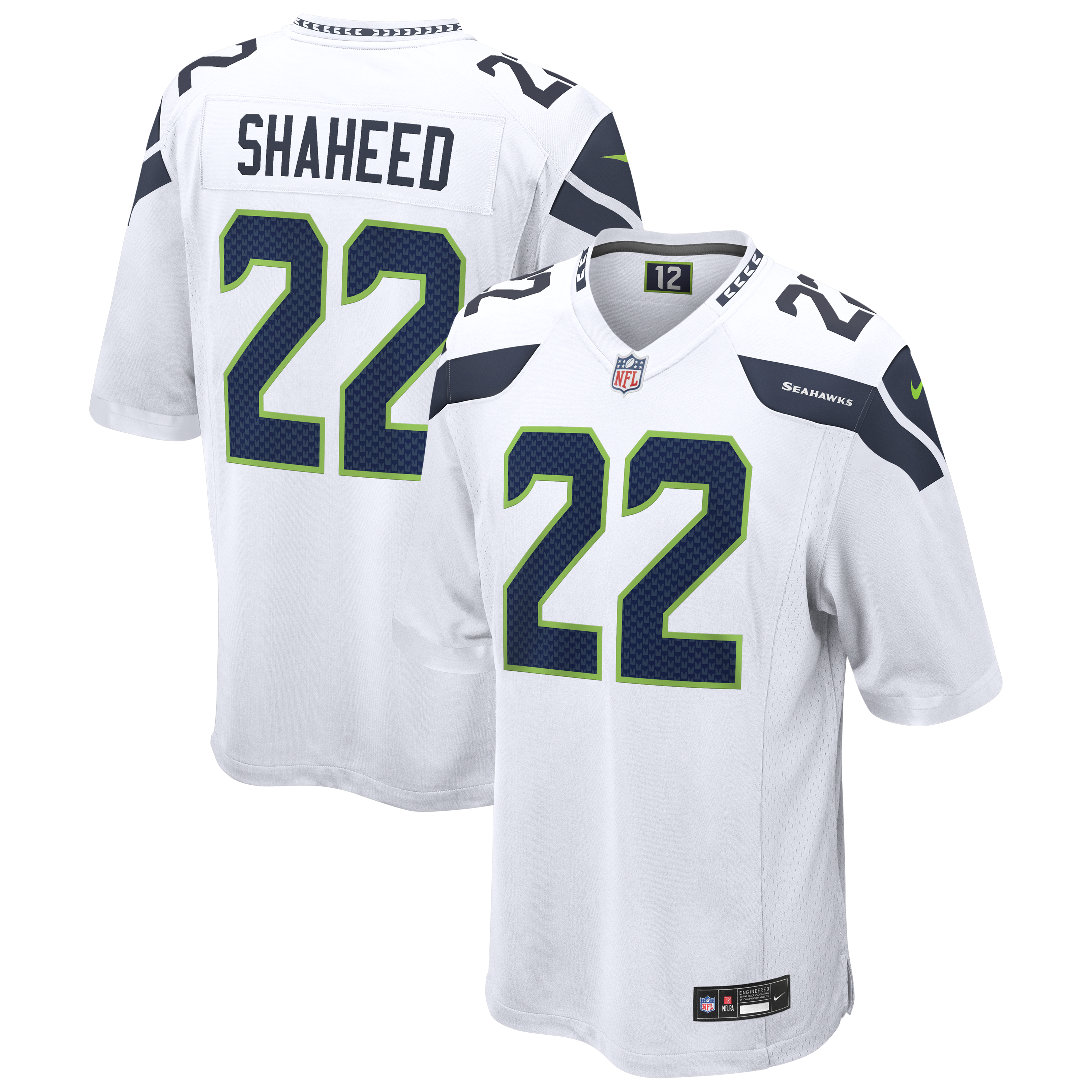 Rashid Shaheed Seattle Seahawks Nike Team Game Jersey - College Navy/Royal/White - Image 6