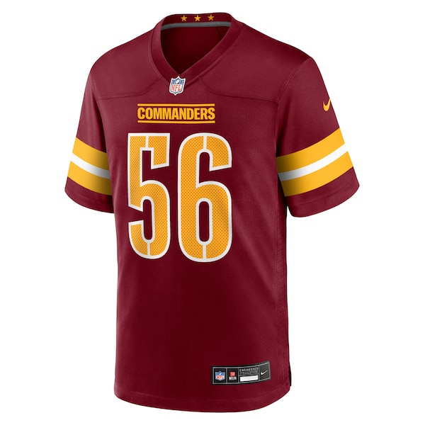 Kain Medrano Washington Commanders Nike Team Game Jersey - Burgundy - Image 2