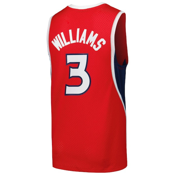 Lou Williams Atlanta Hawks 2001/02 Hardwood Classics Swingman Jersey - Red - Image 4