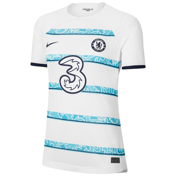 Chelsea Nike Women's 2022/23 Away Breathe Stadium Blank Replica Jersey - White - Image 2