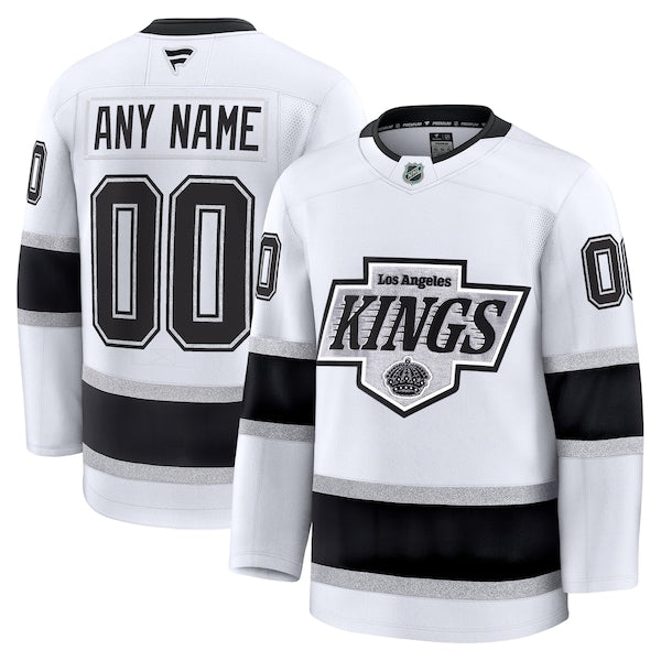 Los Angeles Kings Away Premium Custom Jersey - White/Black