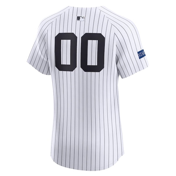 New York Yankees Nike Home Elite Sponsor Patch Pick-A-Player Retired Roster Jersey - White - Image 3