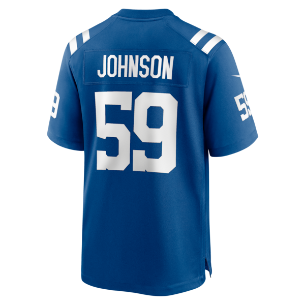 Buddy Johnson Indianapolis Colts Nike Team Game Jersey - Royal - Image 3