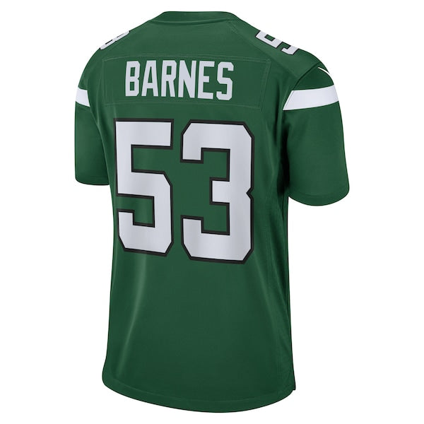 Zaire Barnes New York Jets Nike Game Jersey - Gotham Green - Image 3