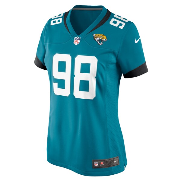Jordan Jefferson Jacksonville Jaguars Nike Women's Game Jersey - Teal - Image 2