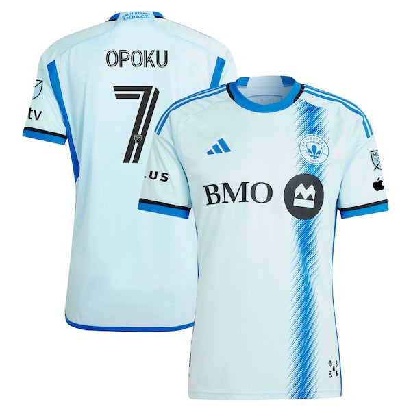 Kwadwo Opoku CF Montreal adidas 2024 La Main Authentic Player Jersey?ยจC Light Blue - Image 2