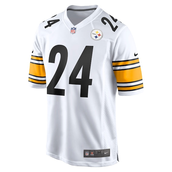 Joey Porter Jr. Pittsburgh Steelers Nike Away Game Jersey - White/Black - Image 3
