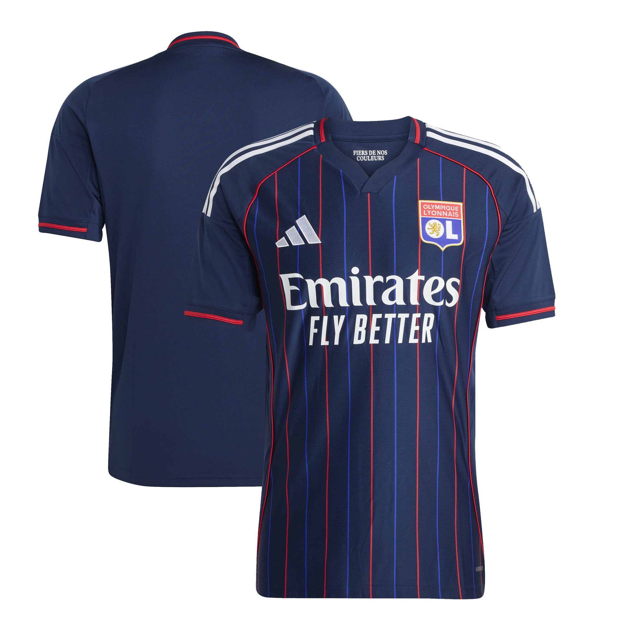 Olympique Lyonnais adidas 2025/26 Home Replica Jersey - White/Blue - Image 8