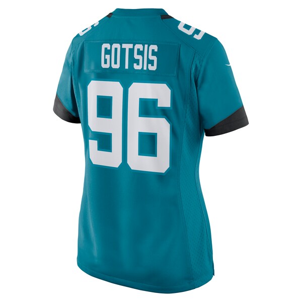 Adam Gotsis Jacksonville Jaguars Nike Women's Game Jersey - Teal/Black - Image 4