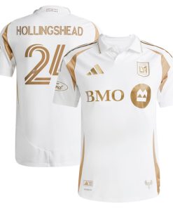 Ryan Hollingshead LAFC adidas 2025 Secondary Authentic Player Jersey - White