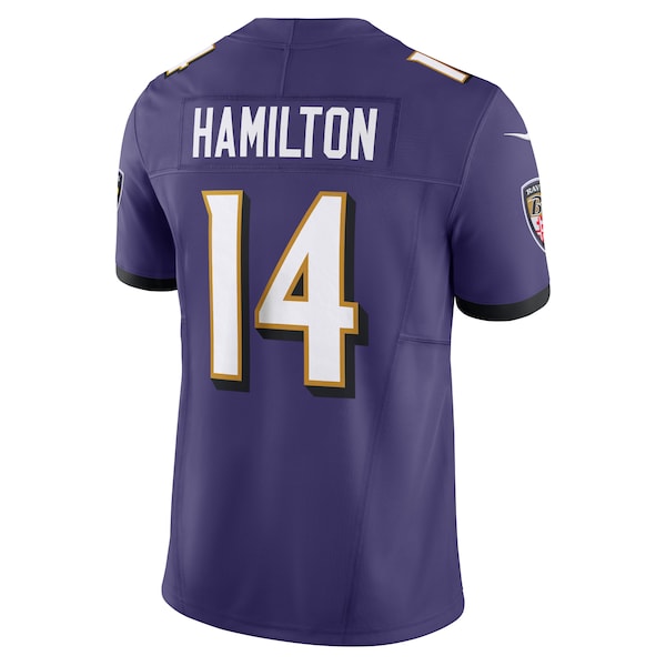 Kyle Hamilton Baltimore Ravens Nike Vapor F.U.S.E. Limited Jersey - Purple - Image 3