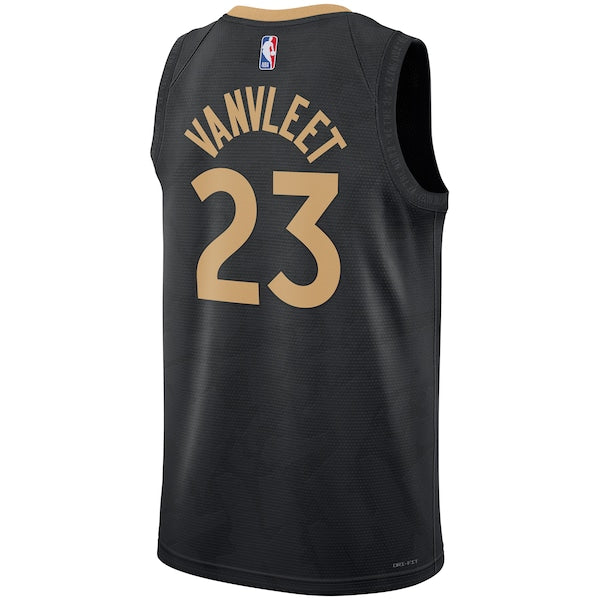 Fred VanVleet Toronto Raptors Nike Unisex 2022/23 Swingman Jersey - City Edition - Black - Image 3