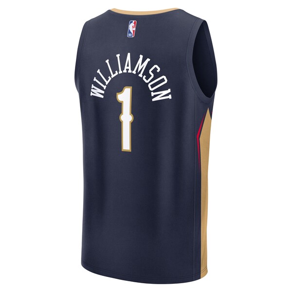 Zion Williamson New Orleans Pelicans Fast Break Replica Player Jersey - Icon Edition - Navy - Image 3