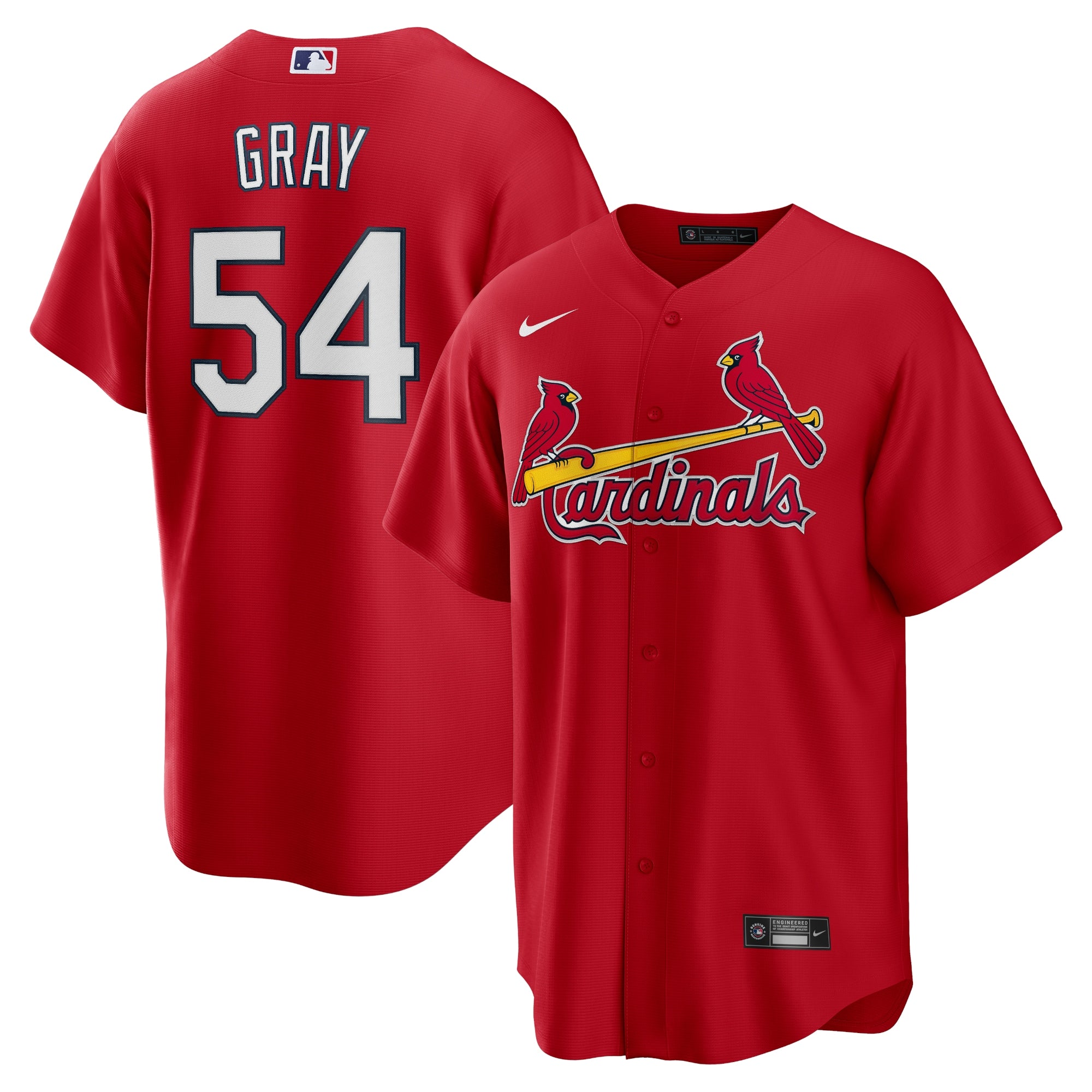 Sonny Gray St. Louis Cardinals Nike Alternate Replica Jersey - Light Blue/Red/White - Image 7