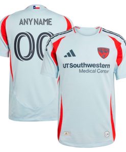 FC Dallas adidas 2025 The Inferno Kit Authentic Custom Jersey - Light Blue