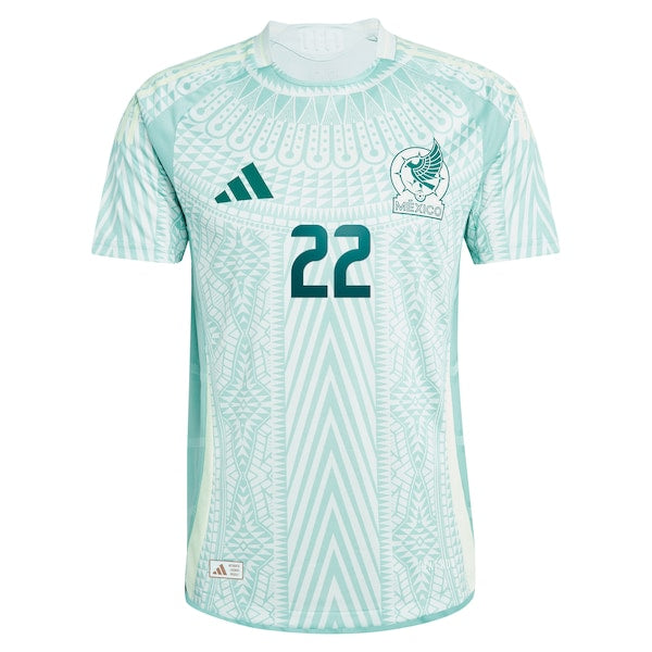Hirving Lozano Mexico National Team adidas 2024 Away Authentic Player Jersey - Green/Burgundy - Image 3