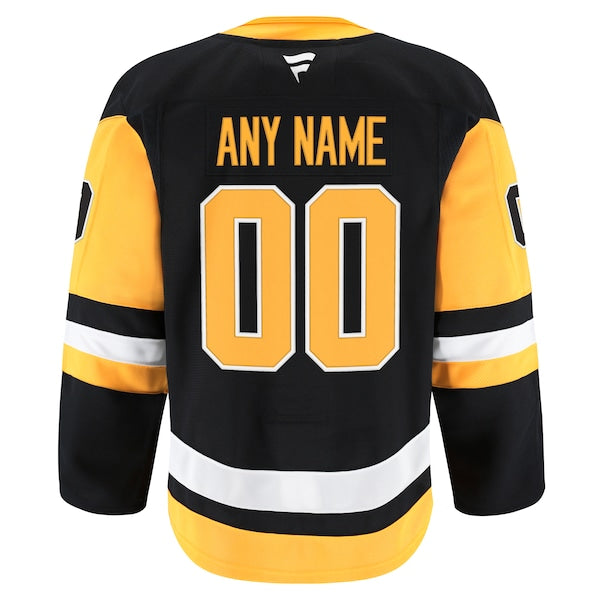 Pittsburgh Penguins Home Authentic Pro Custom Jersey - Black - Image 3