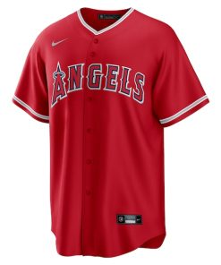 Alternative view of Anthony Rendon Los Angeles Angels Nike Alternate Replica Player Name Jersey - Red/White