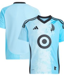 Minnesota United FC adidas Youth 2025 CONVERGENCE Replica Jersey - Blue