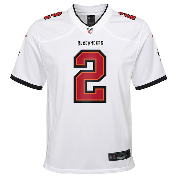 Emeka Egbuka Tampa Bay Buccaneers Nike Youth White Game Jersey - White/Red/Creamsicle - Image 3