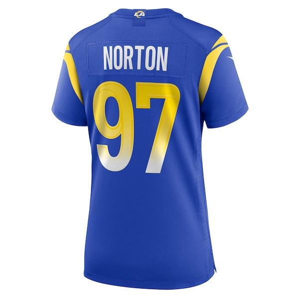 Bill Norton Los Angeles Rams Nike Women's Team Game Jersey - Royal - Image 8