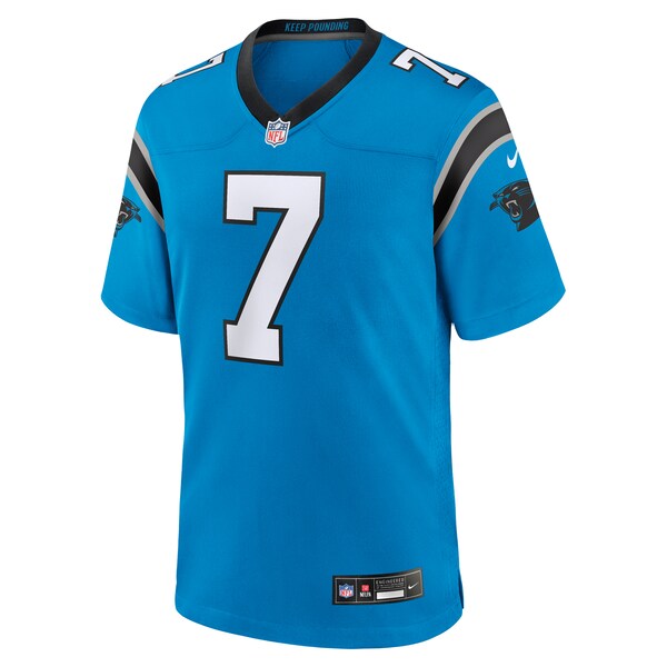 Jadeveon Clowney Carolina Panthers Nike Alternate Game Jersey - Blue/Black - Image 3