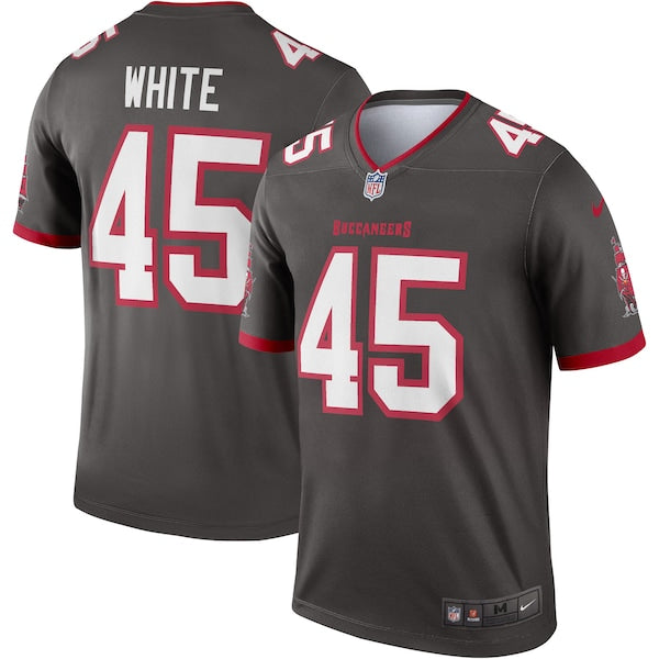 Devin White Tampa Bay Buccaneers Nike Alternate Legend Jersey - Pewter/Red - Image 2